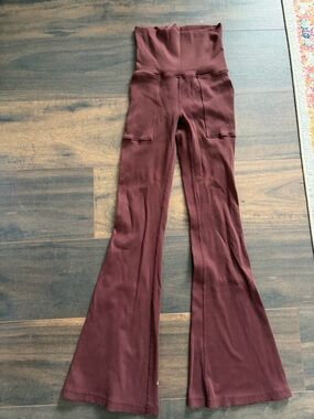 aerie High-Rise Flare Knit Pants